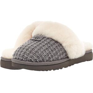 UGG Women's Gray and Cream Slippers